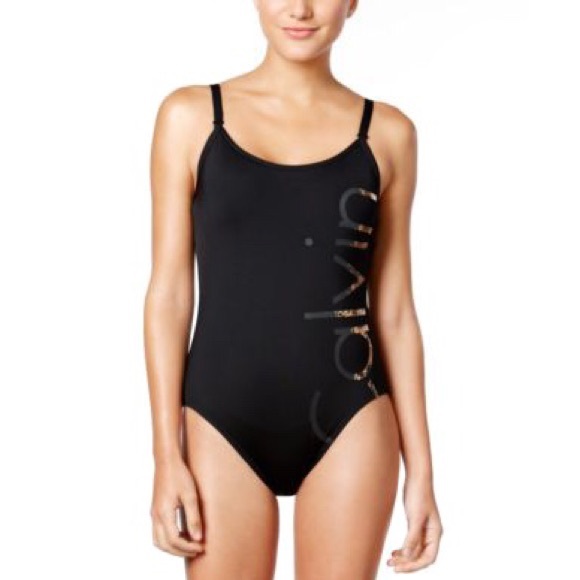 Calvin Klein Other - Calvin Klein | Rose Gold Logo Spell Out One Piece